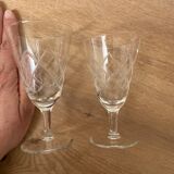 Set of 6 wine glasses