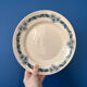 Set of 8 flat plates in Longchamp ironstone model Denise.