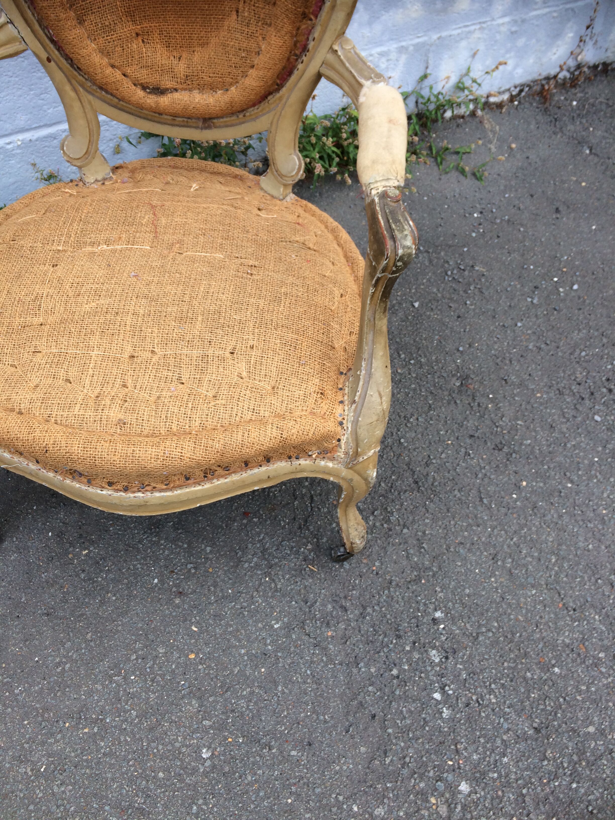 Old decorative armchair