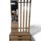 Vintage freestanding coat rack with mirror