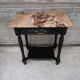 Console d'applique laqué noir sur chêne marbre de brèche pâté de foie style Napoléon III