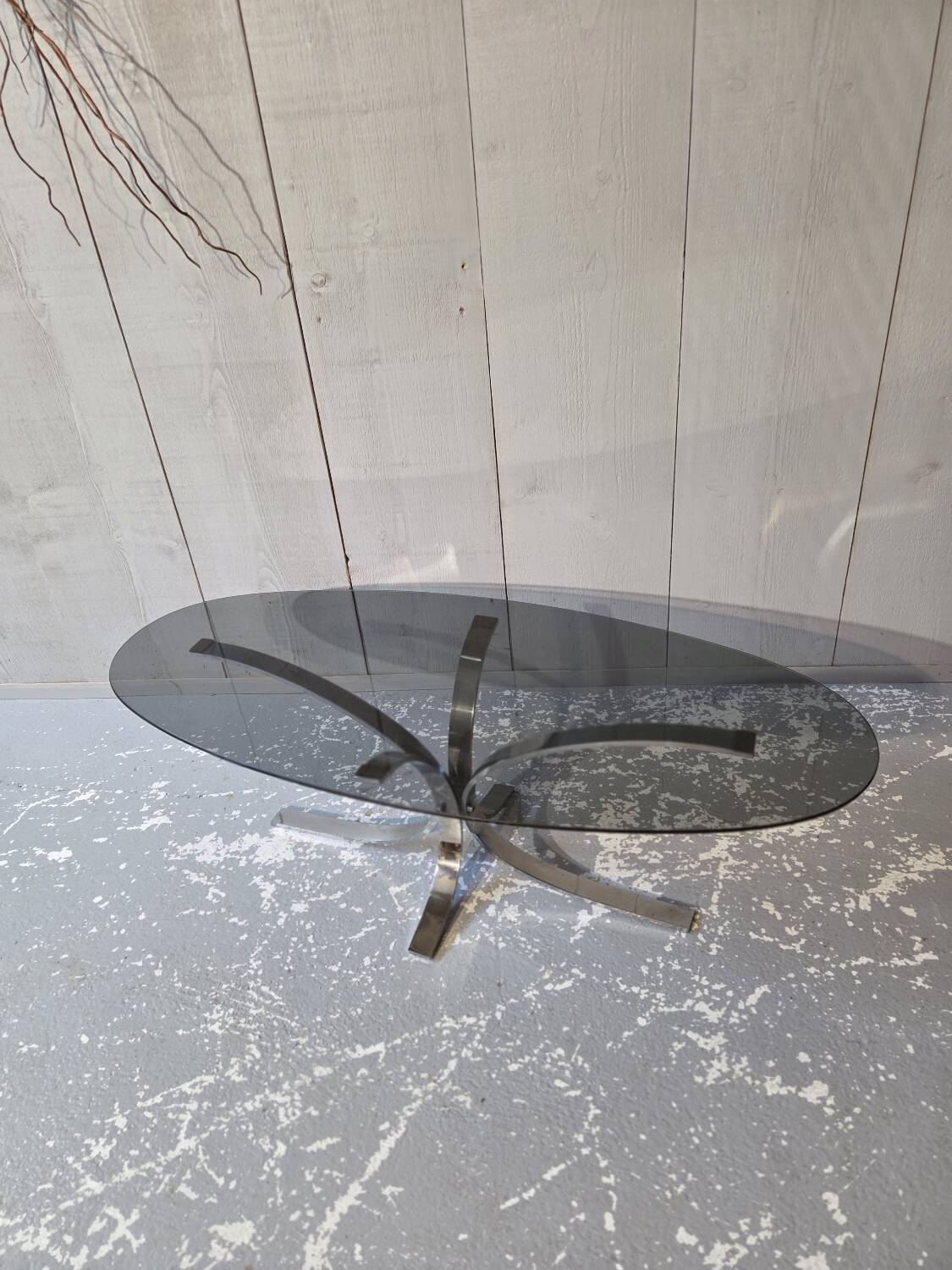 Glass coffee table
