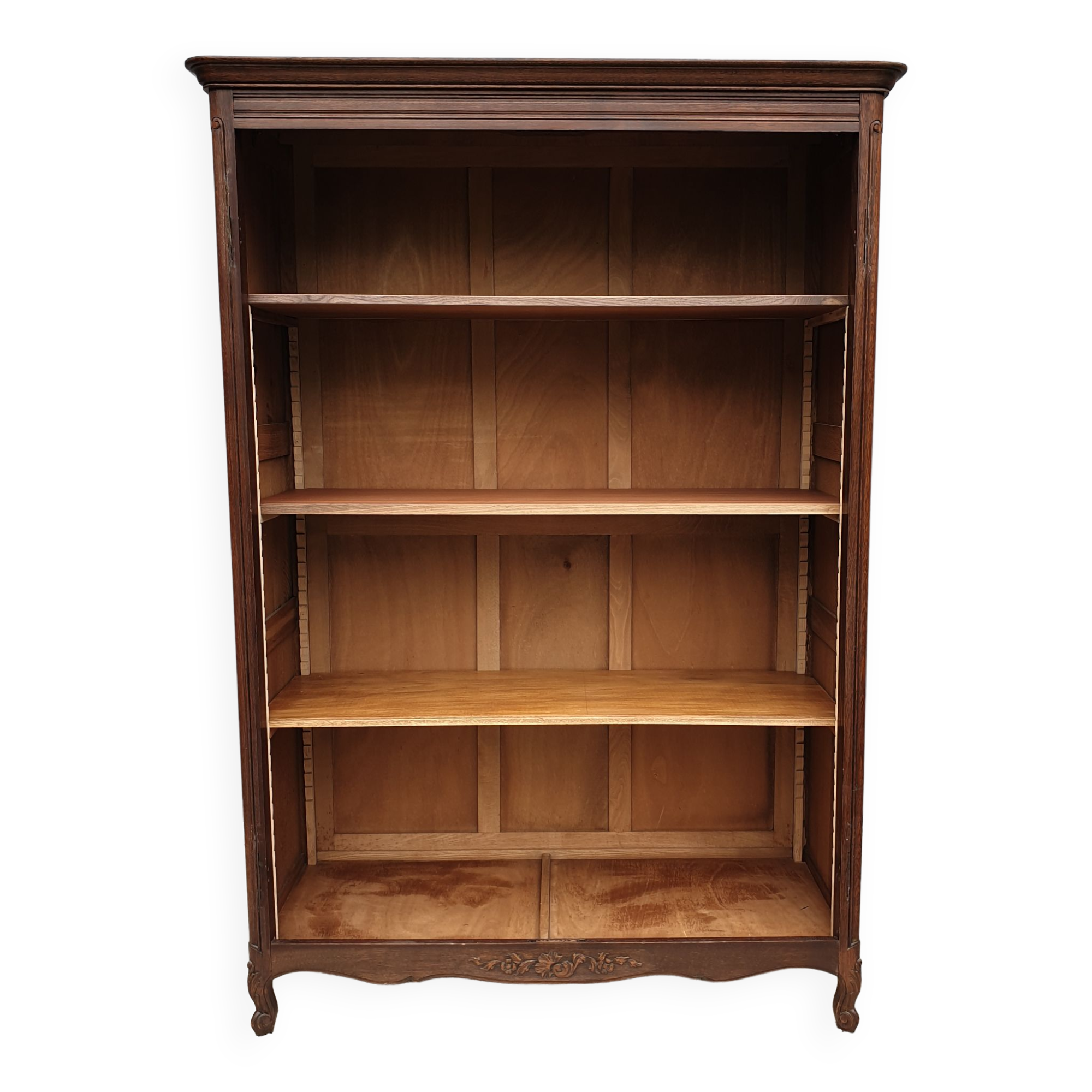 Evolutionary bookcase dressing room Oak Louis XV style