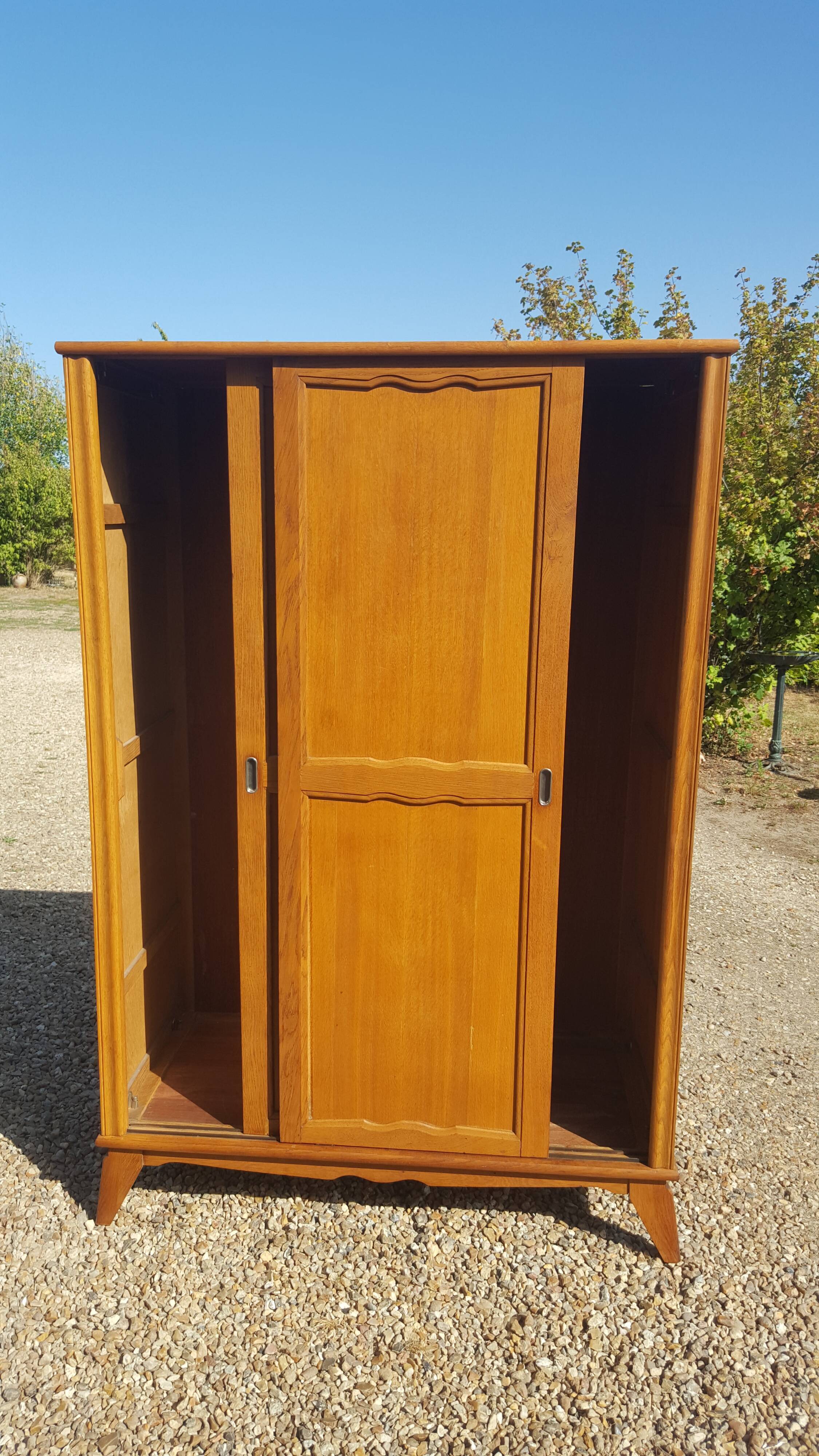 Scandinavian vintage cabinet sliding doors