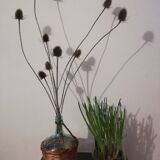 Dame Jeanne 2l old woven wicker rattan
