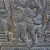 Ancien panneau en bois sculpté années 50