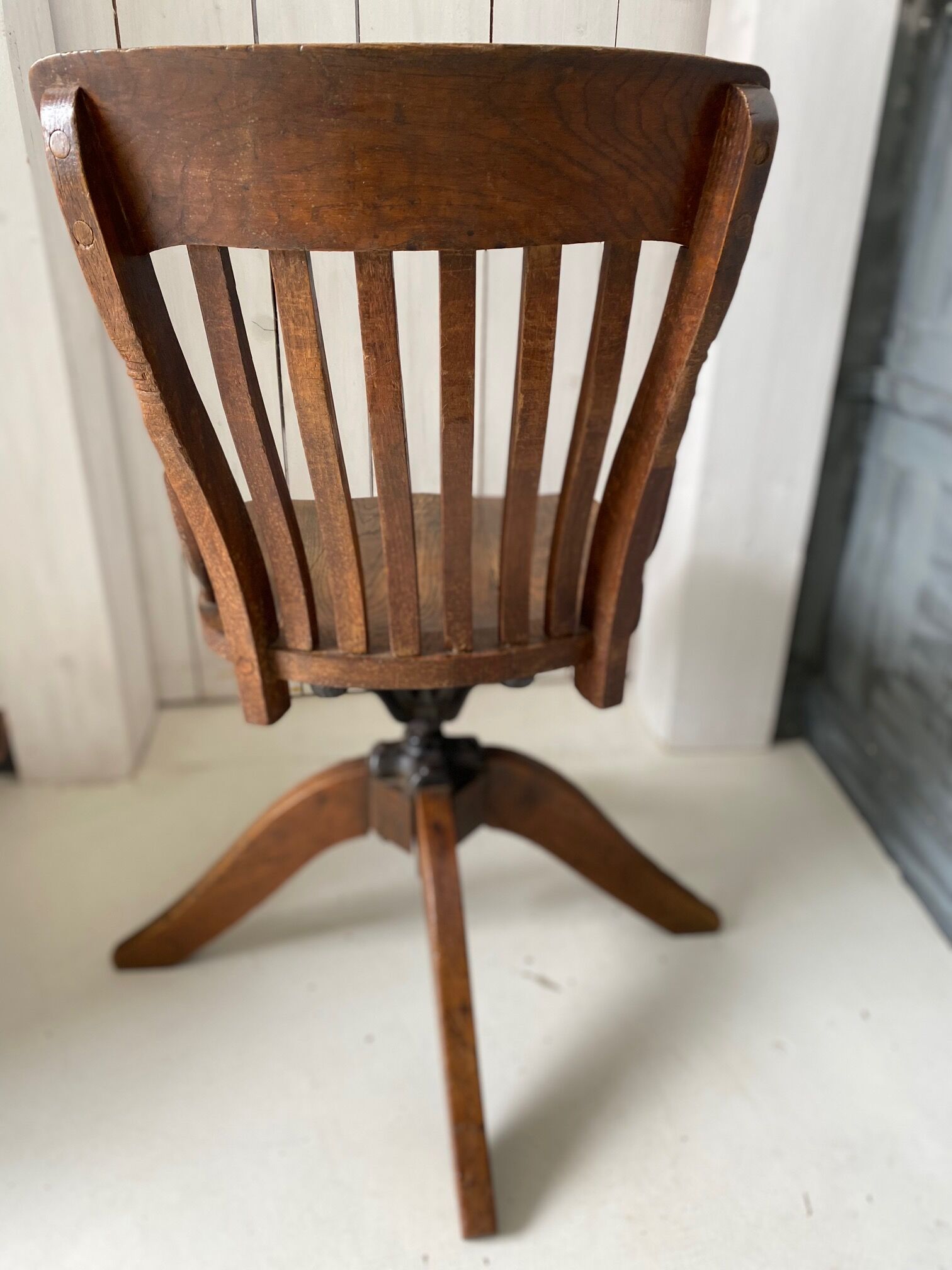 "American" oak office chair