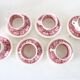 Set of 6 coffee cups and saucers, Villeroy & Boch, Rusticana rose model