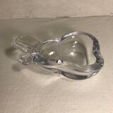 Former crystal art vannes france form pear vintage crystal ashtray