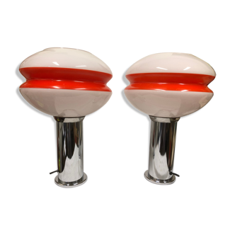 Pair of 70s design lamps