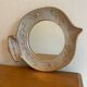 Miroir vintage en ceramique années 1960