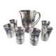 Vintage water carafe and 6 matching tumbler glasses