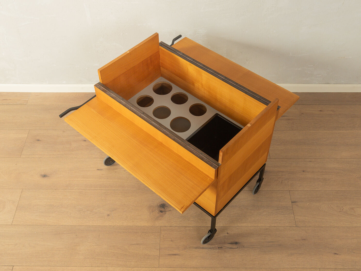 Bar cart from the 1960s