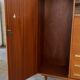 60/70 varnished wooden secretary cabinet