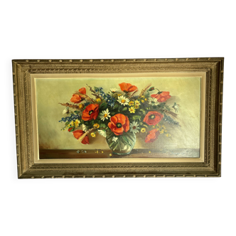 Grande tableau bouquet de fleurs