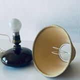 Vintage enameled ceramic lamp