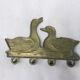 Brass key rack couple of ducks