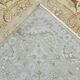 Tapis Vintage Beige Clair Motif Médaillon Floral Élégant, 354x458 Cm
