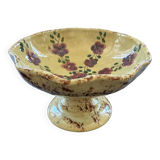 Fruit bowl with floral decoration