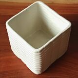 Vintage ceramic pot, fruit decor, Portugal