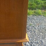 Vintage oak sideboard with splayed legs from the 1950s.