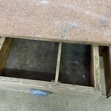Vintage farm table 3 drawers
