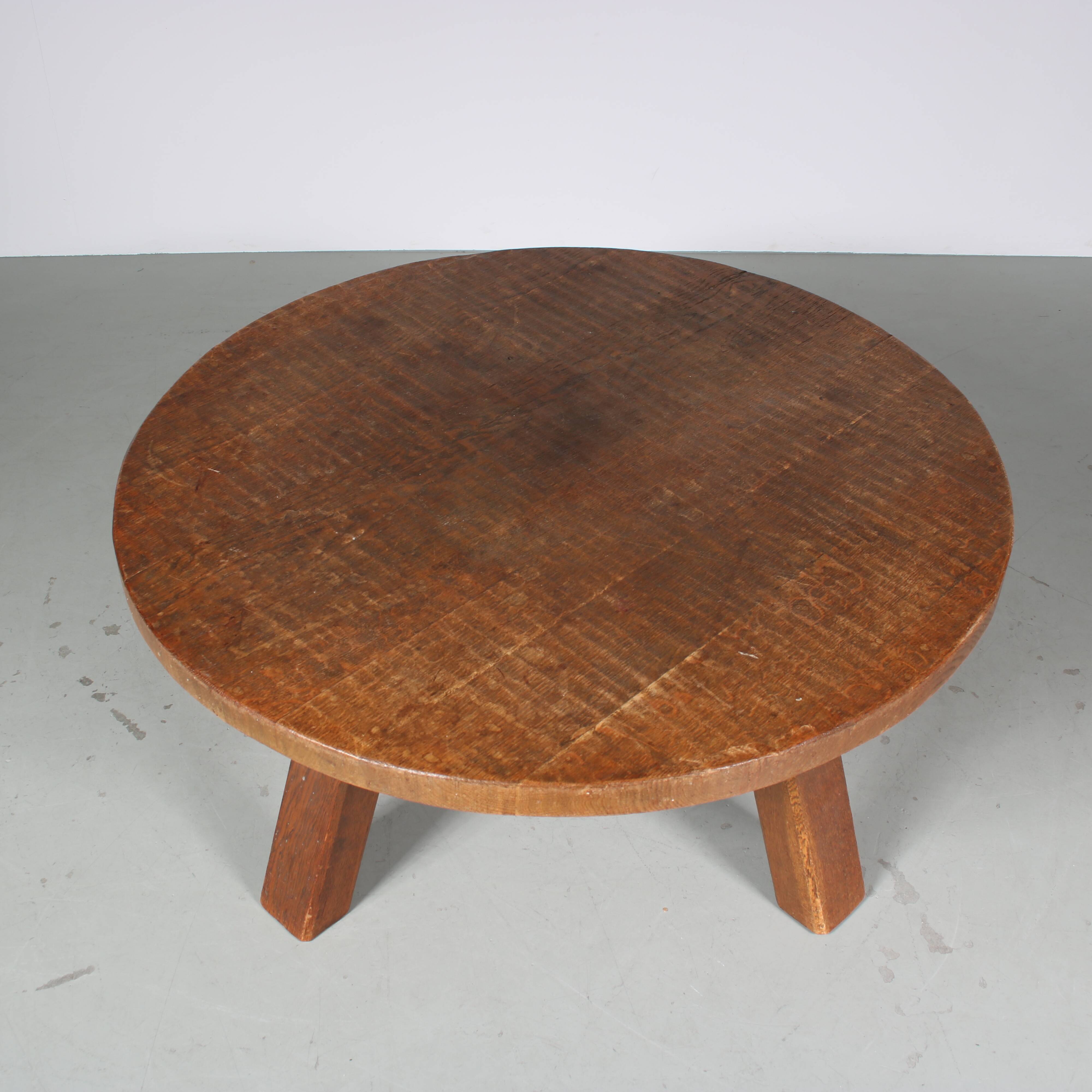 1970s Brutalist Coffee Table from the Netherlands