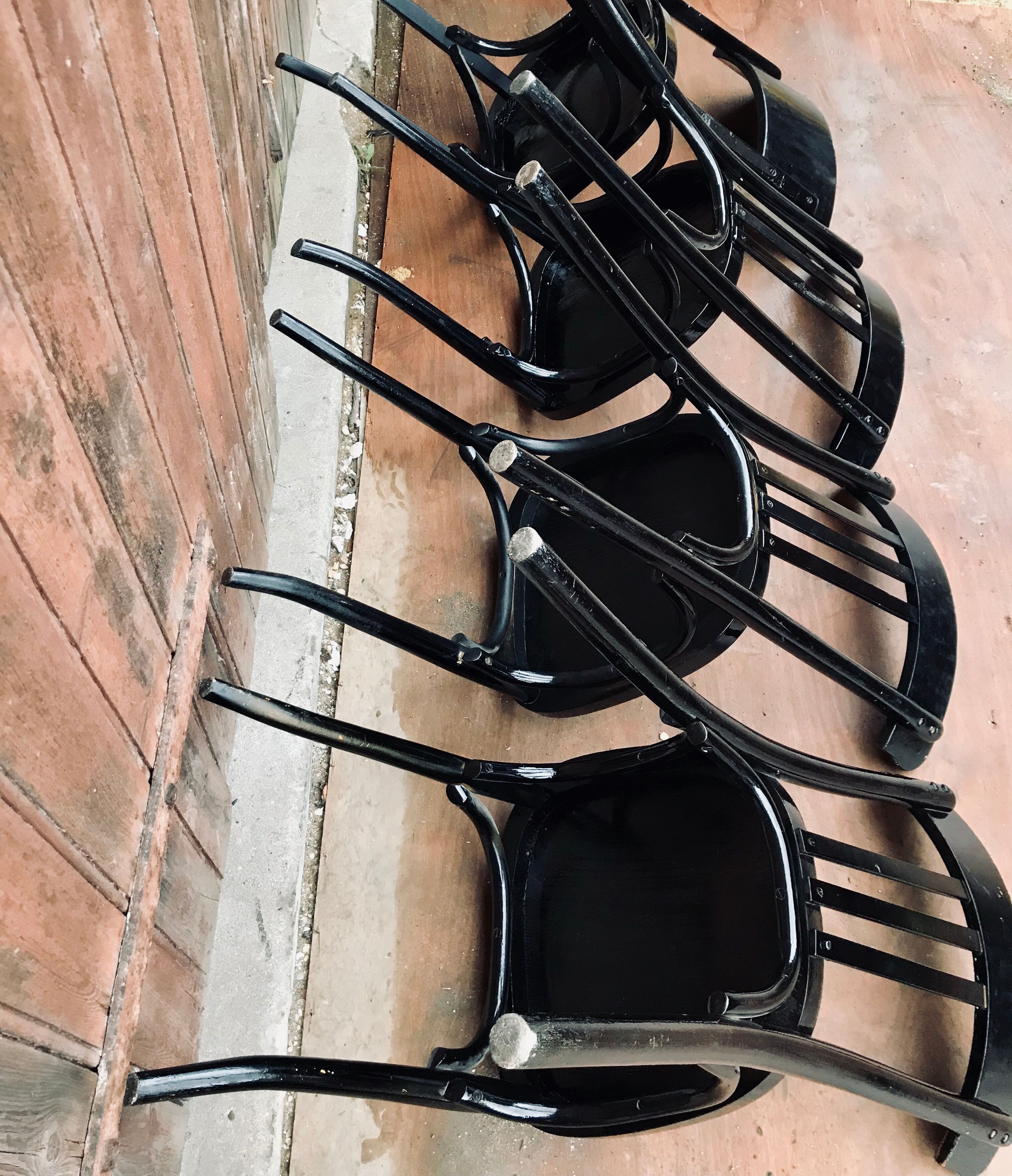 Four bistro chairs