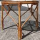 Rattan/bamboo coffee table (glass top)