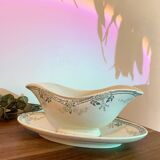 KG Luneville porcelain gravy boat