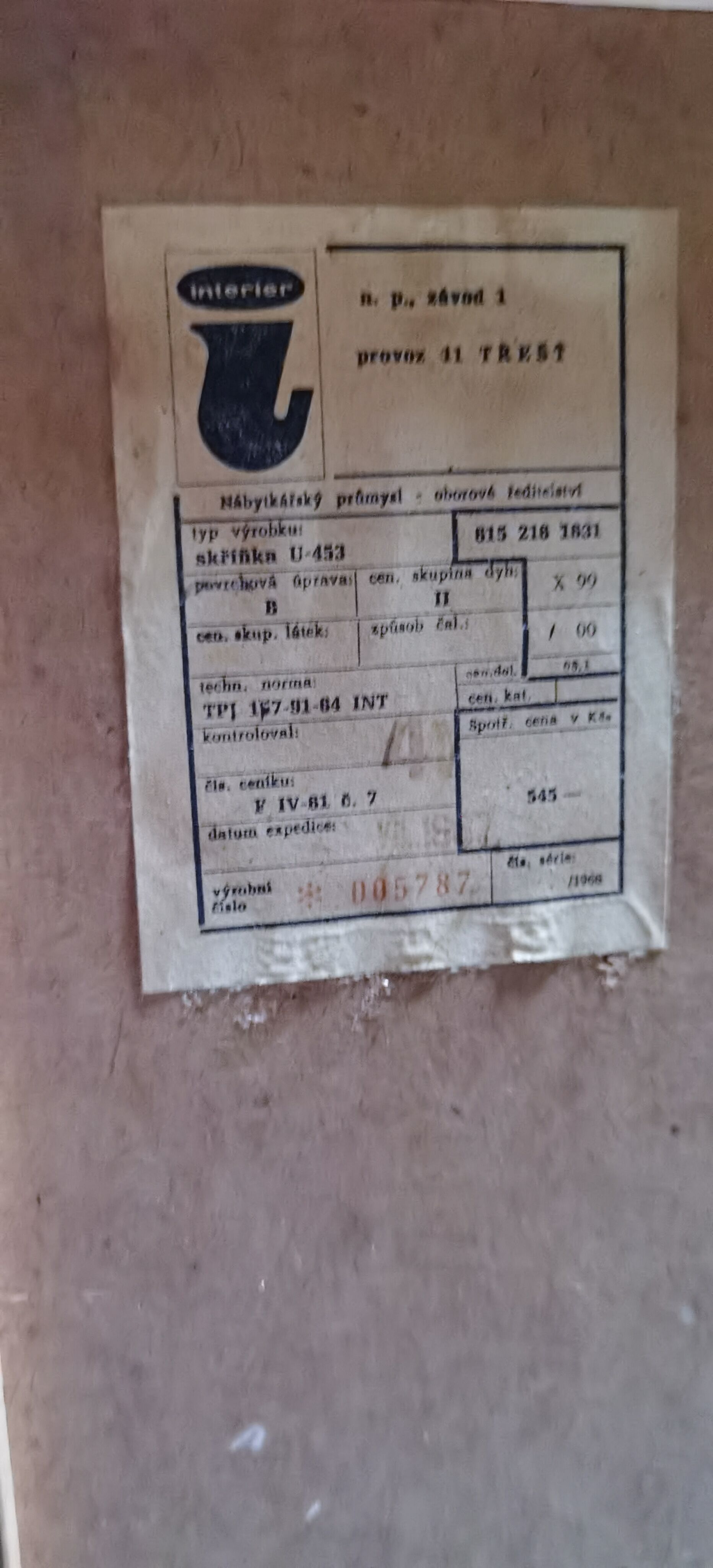 Library U 453 by Jiri Jiroutek for Interior Praha Foot Compass 1960