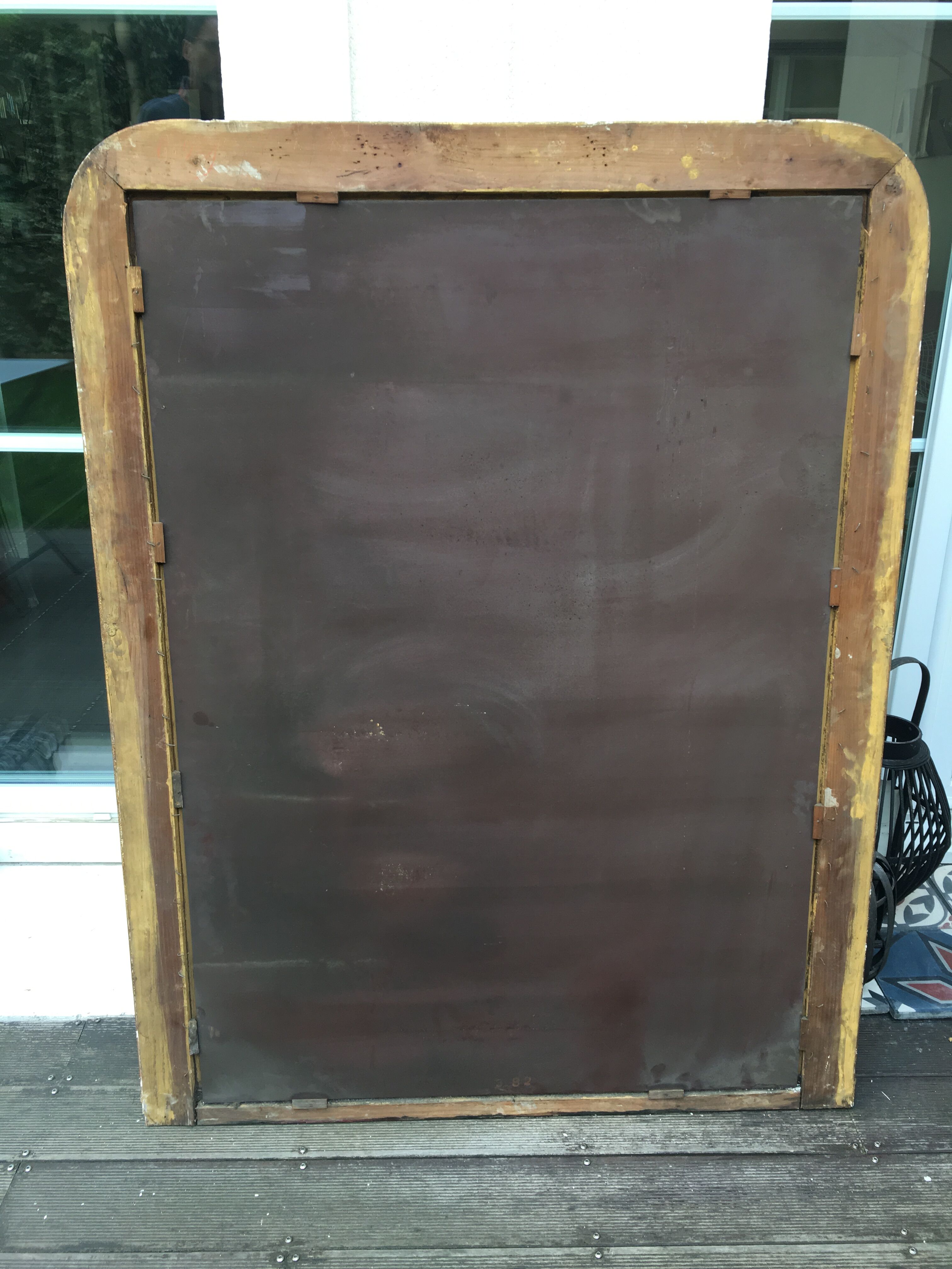 Golden mirror style Louis Philippe 136x104cm