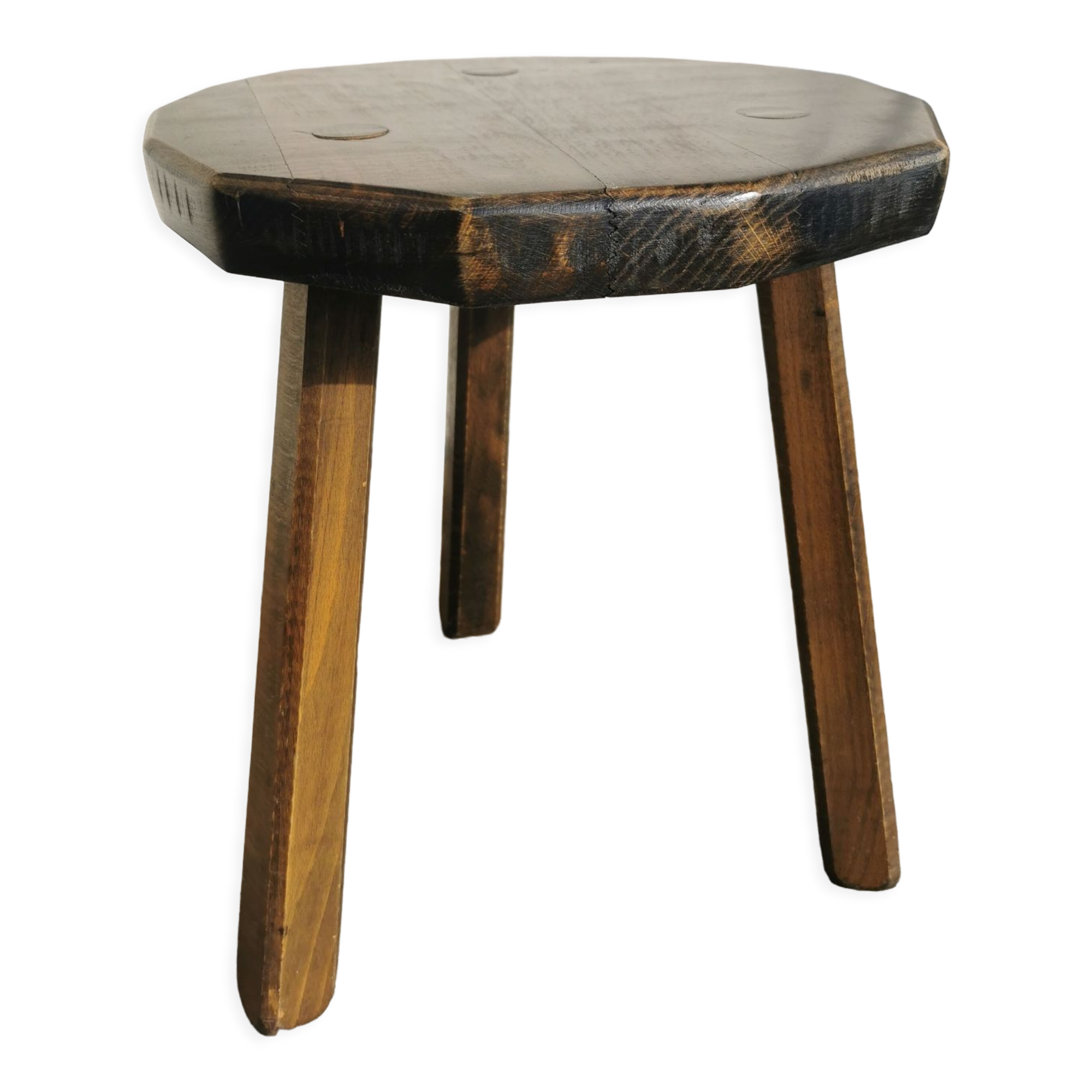 Handmade tripod stool
