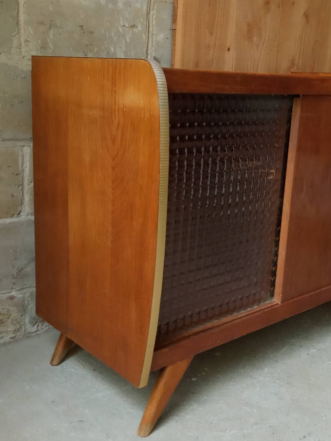 Vintage sideboard with compass feet