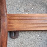 Curved wood bistro coat rack