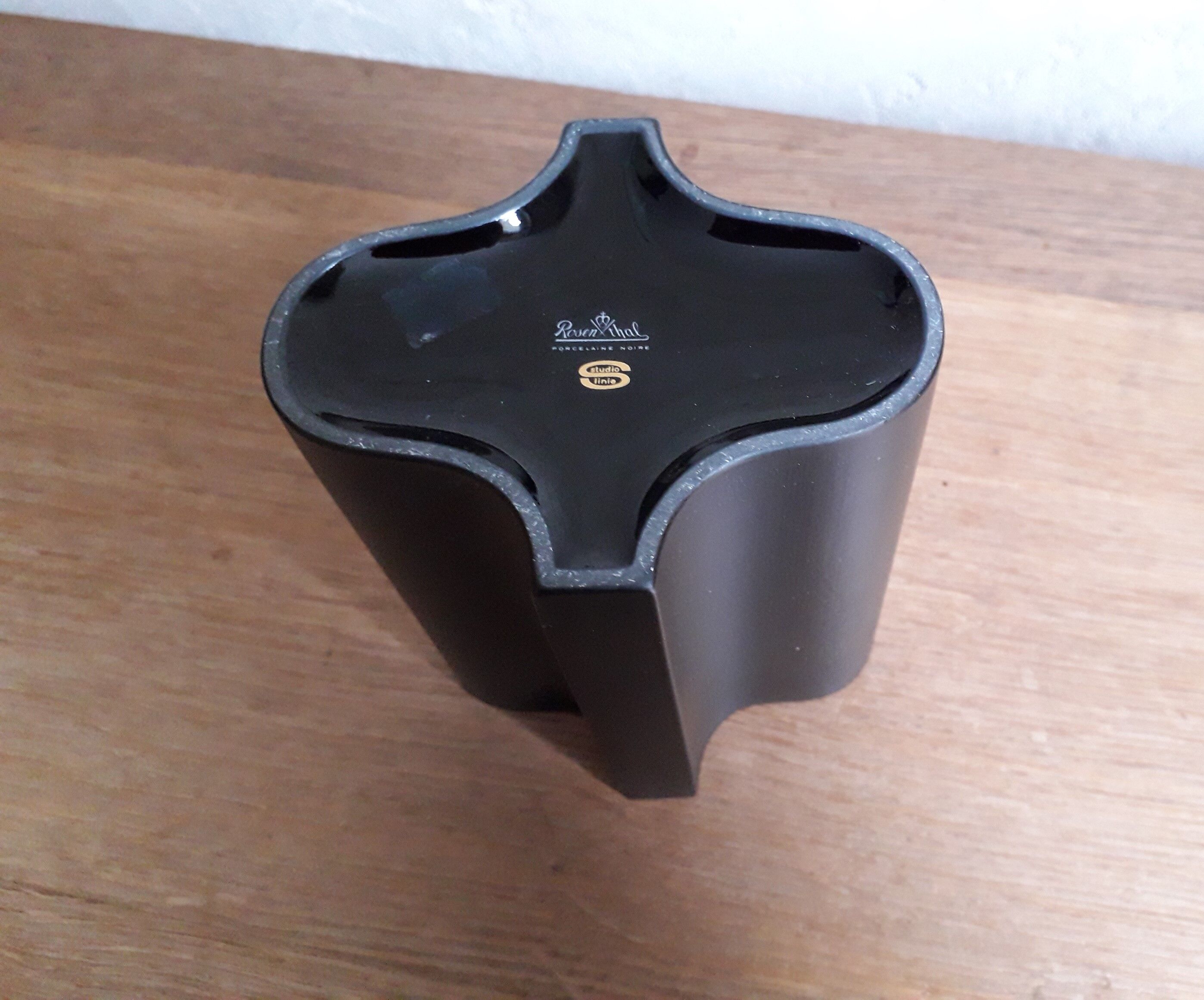 Black porcelain vases from Rosenthal Studio Linie
