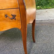 Vintage Louis XV commode in light solid wood, France 1920.