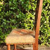 Antique carved walnut chair