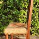 Antique carved walnut chair