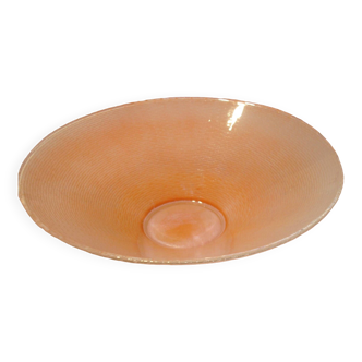 large orange salad bowl