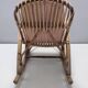 Pair of Postmodern Bamboo Children Rocking Chairs Ascribable to Vittorio Bonacina
