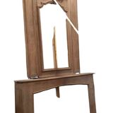 Cheminée et trumeau de château XVIIIe en chêne