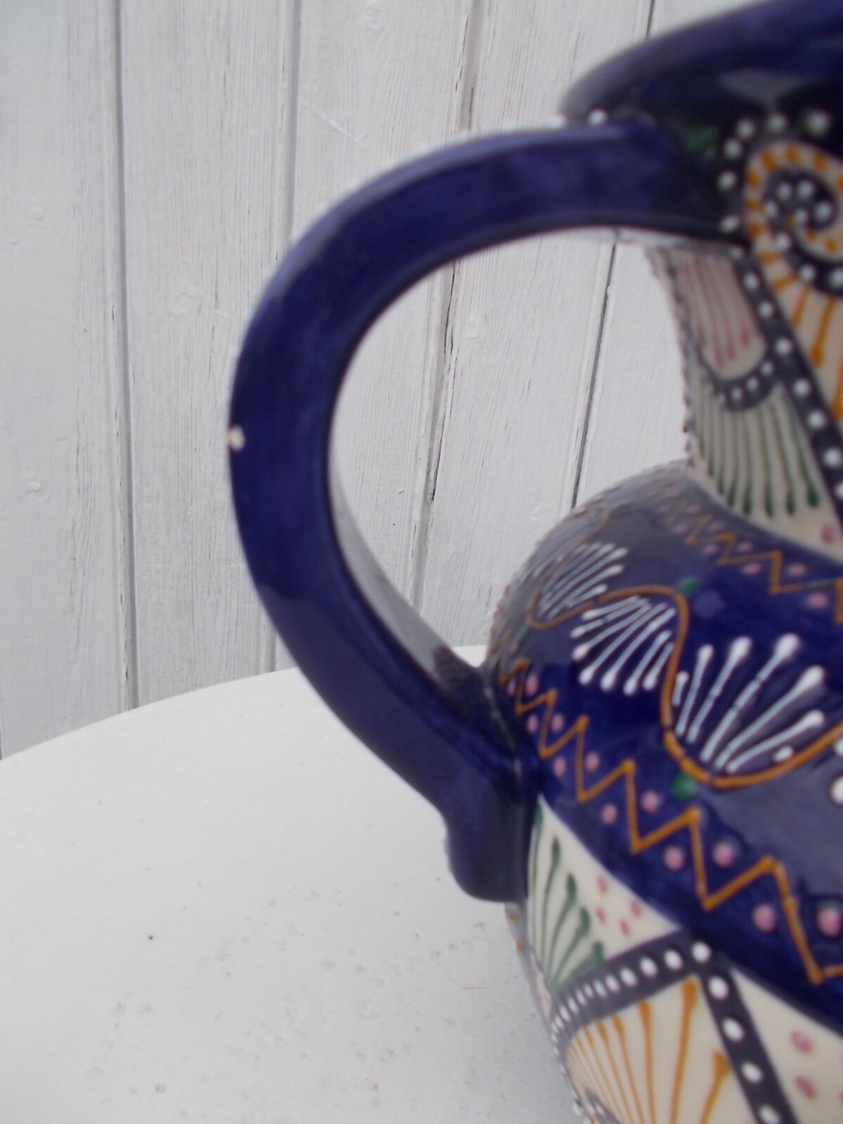 Quimper Henriot faience vase