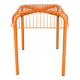 Tabouret Ikéa vintage modèle Vasteron, fils d'acier orange, années 90