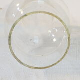 Ancient lampe a petrole in green opaline