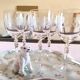 5 crystal stemmed glasses, ancient crystal of Arques,- Dampierre model