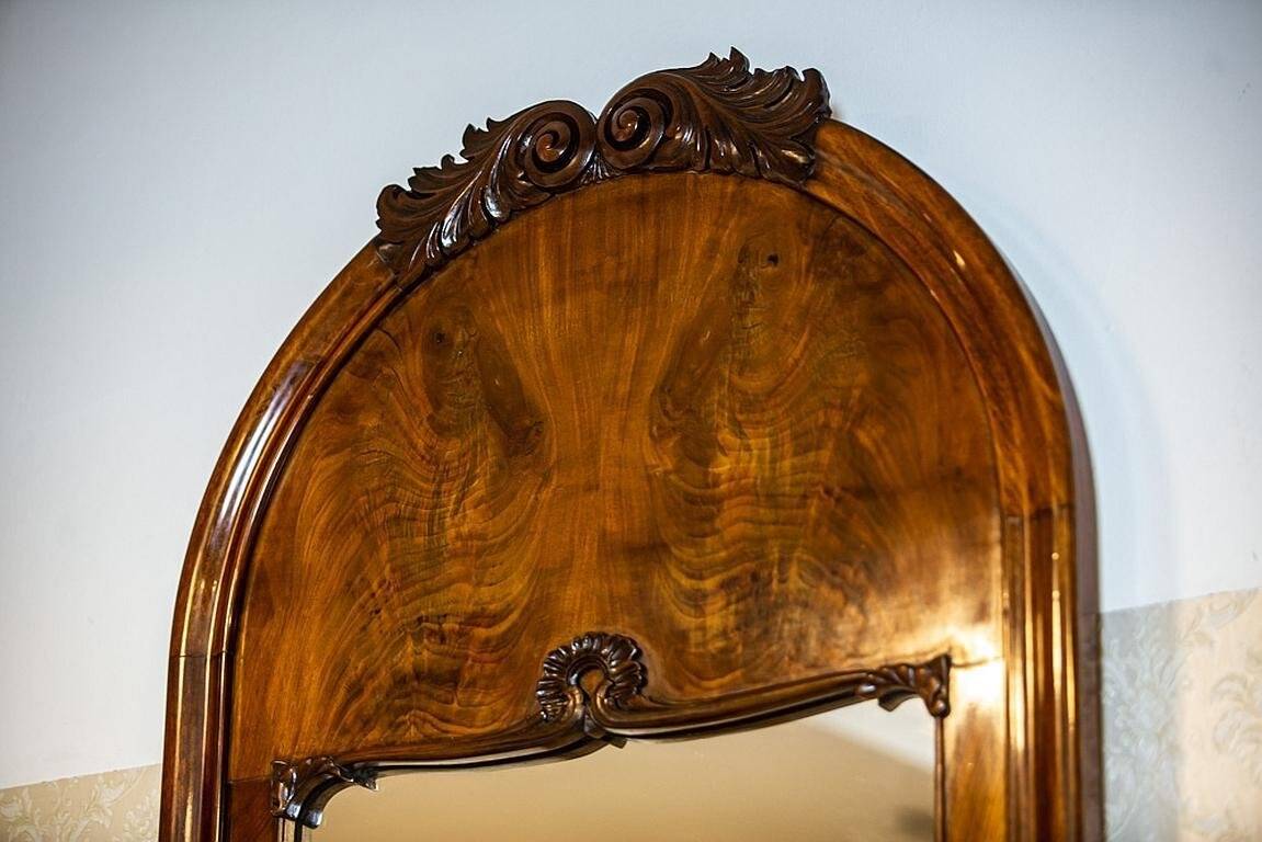 Set of Antique Louis Philippe Mirror and Console Table, 1890s