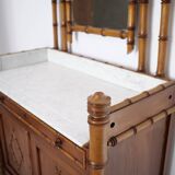 Late 19th century faux bamboo chest of drawers in pichepin
