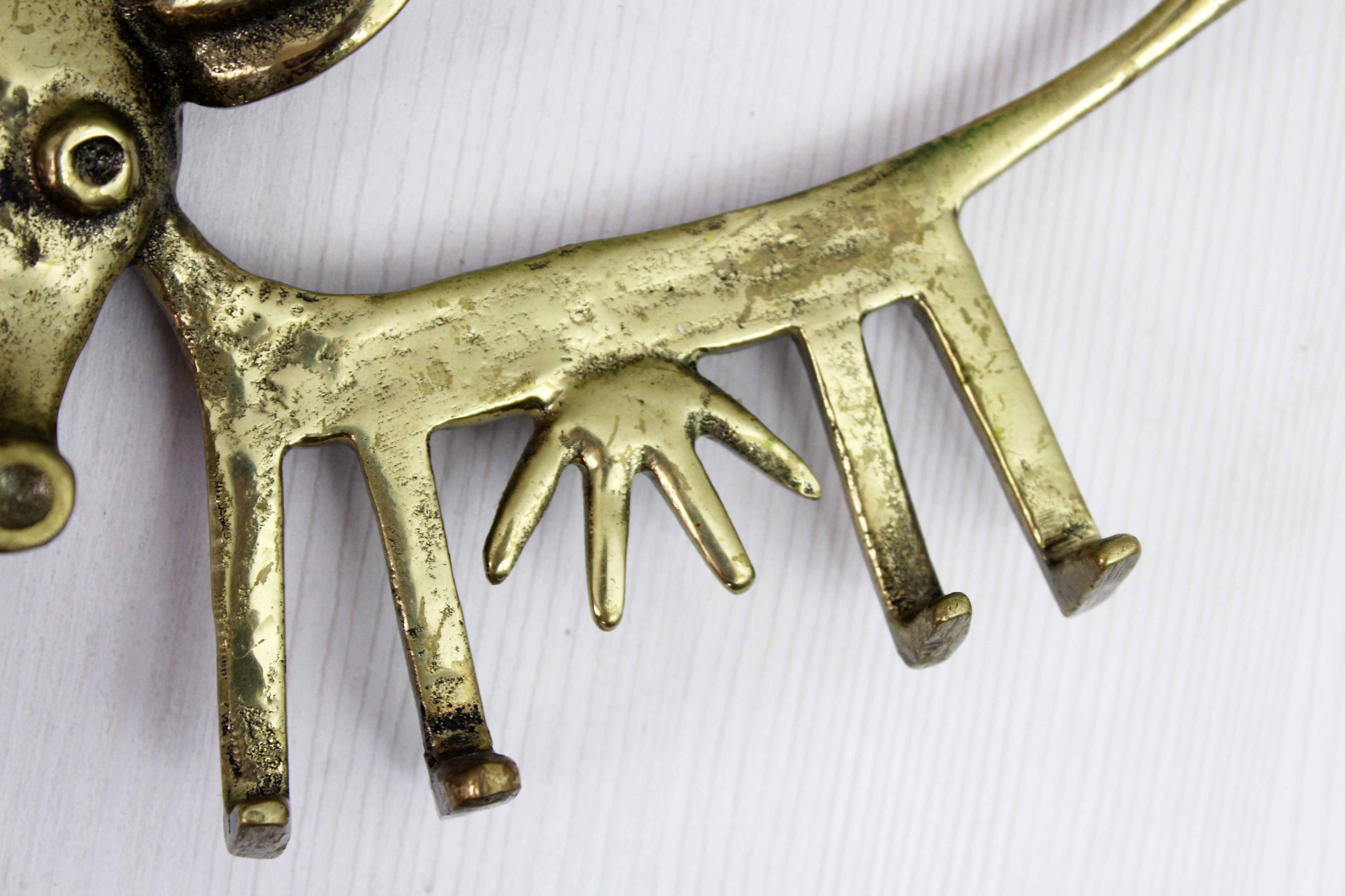 Bronze wall key ring by Walter Bosse