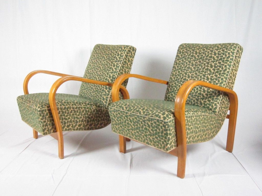 Chairs by Jindrich Halabala for UP Závody 1940 s